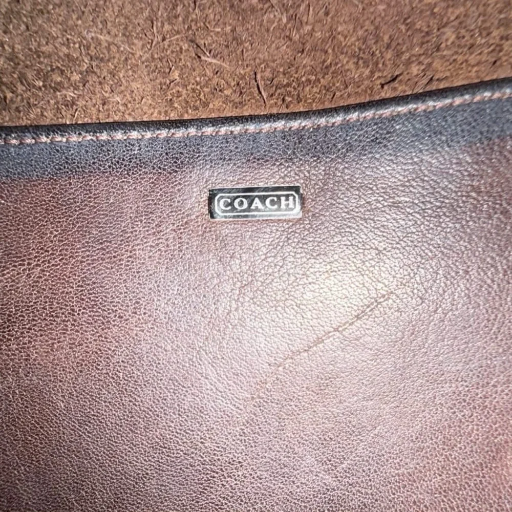 👜 COACH Cashin Vintage NYC Crescent Metal Tag Beautifully Textured Mocha 9235 - Picture 11 of 16